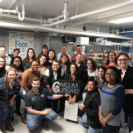 Group picture of the Carolina Cupboard volunteers